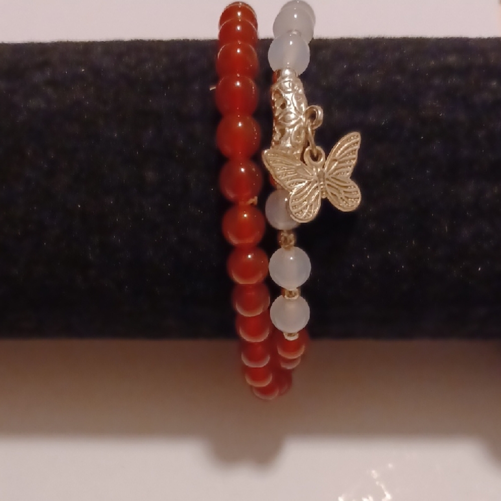 Butterfly Double Layered Bracelet